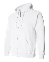 Custom Unisex Heavy Blend™ Full-Zip Hooded Sweatshirt White Side.webp