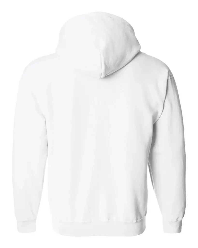 Custom Unisex Heavy Blend™ Full-Zip Hooded Sweatshirt White Back.webp