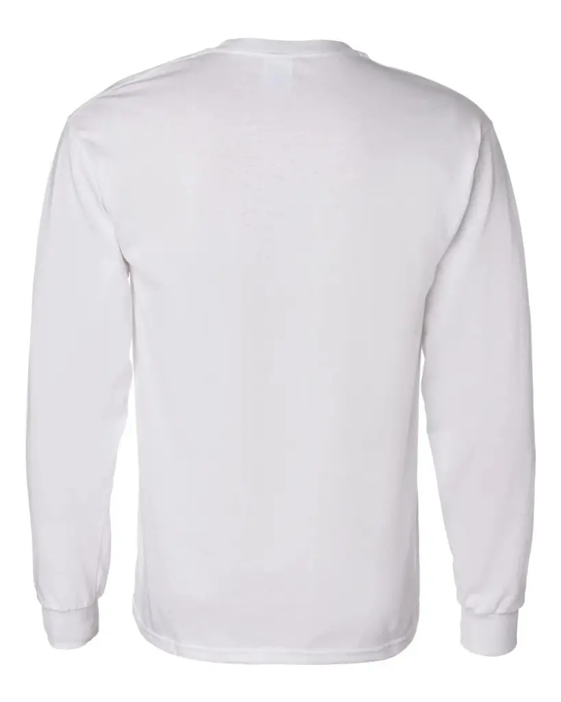 Custom Heavy Cotton™ Long Sleeve T-Shirt White Back.webp