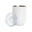 15oz White Stainless Steel Wine Cup Open.webp