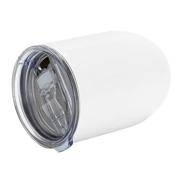 15oz White Stainless Steel Wine Cup Side.webp