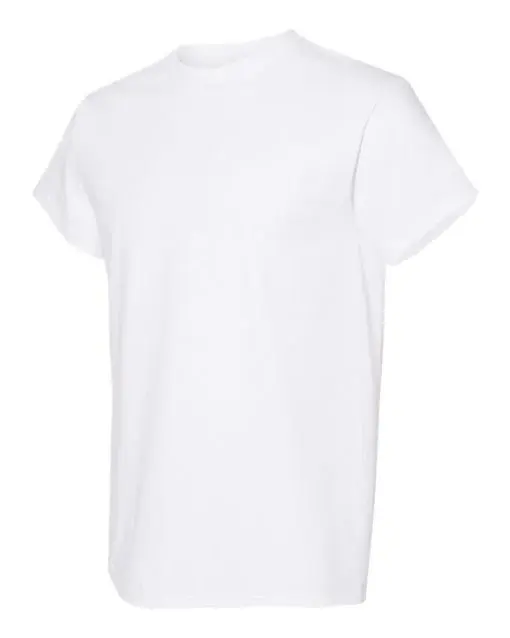 Custom Gildan Crew Neck T-Shirt - 5000 - White -Side.webp