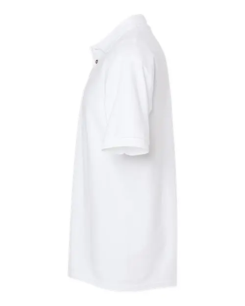 Ring-Spun Piqué Polo - 7002 White Side.webp