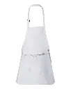 Full-Length Apron with Pouch Pocket White Back.webp