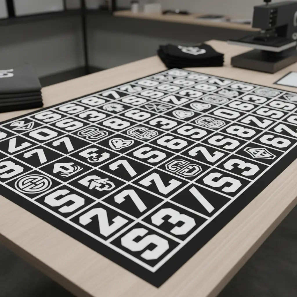 Flat Vinyl Pre-Cut Sheet 12x12"