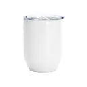 Custom White Stainless Steel Wine Cup - 15oz 