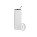 Custom Stainless Steel Tumbler with Straw & Lid - 20oz 