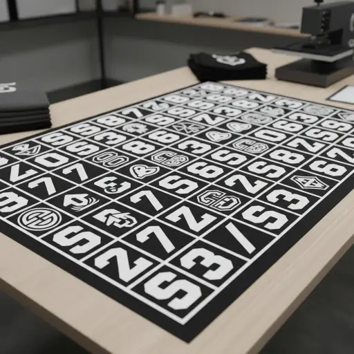 Flat Vinyl Pre-Cut Sheet 3x3"